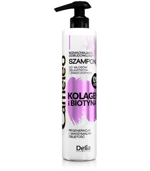 Delia Cosmetics Cameleo Kolagen i Biotyna Szampon wzmacniająco-odbudowujący 250ml