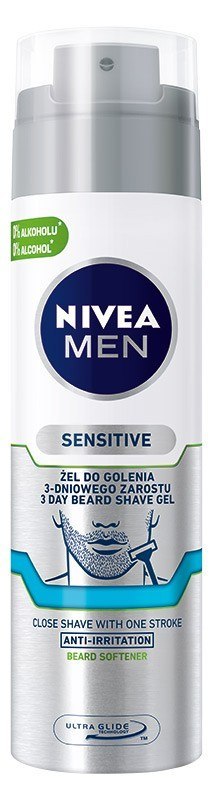 NIVEA MEN Sensitive Żel do golenia 3-dniowego zarostu 200ml