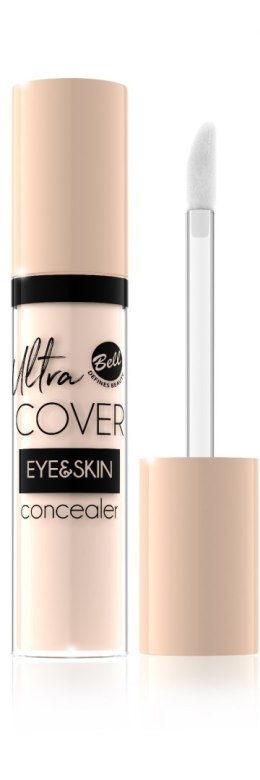 Bell Korektor intensywnie kryjący w płynie Ultra Cover Eye & Skin nr 01 Light Ivory 5g