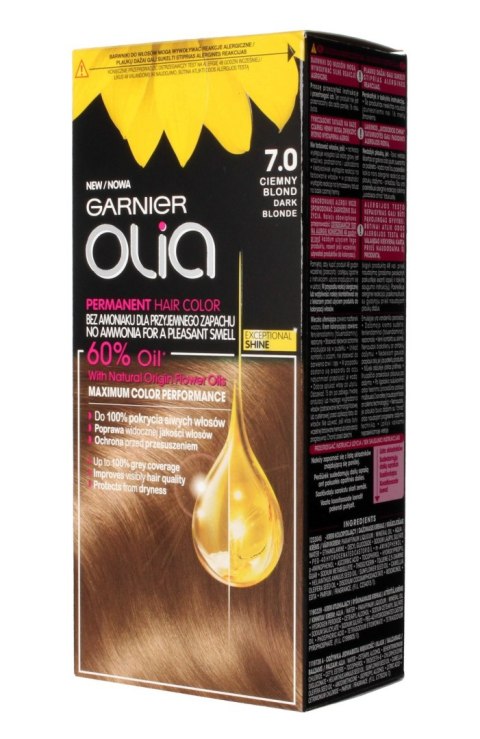 Garnier Olia Farba do włosów nr 7.0 Ciemny Blond 1op.