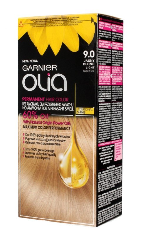 Garnier Olia Farba do włosów nr 9.0 Jasny Blond 1op.