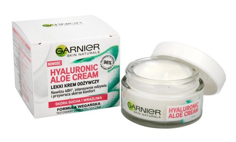 Garnier Skin Naturals Hyaluronic Aloe Lekki Krem odżywczy - cera sucha i wrażliwa 50ml