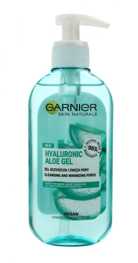 Garnier Skin Naturals Hyaluronic Aloe Żel oczyszczający i zwężający pory - cera każdego rodzaju 200ml