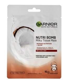 Garnier Skin Naturals Maseczka na tkaninie odżywczo-rozświetlająca Nutri Bomb 1szt
