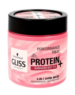 Gliss Hair Repair Protein+ Maska do włosów 4in1 nabłyszczająca Babassu Nut Oil 400ml