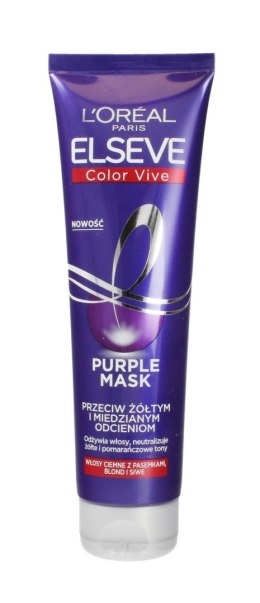 L'Oreal Elseve Color-Vive Purple Maska do włosów przeciw żółtym i miedzianym odcieniom 150ml