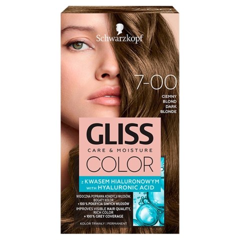 Schwarzkopf Gliss Color Krem koloryzujący nr 7-00 Ciemny Blond 1op.