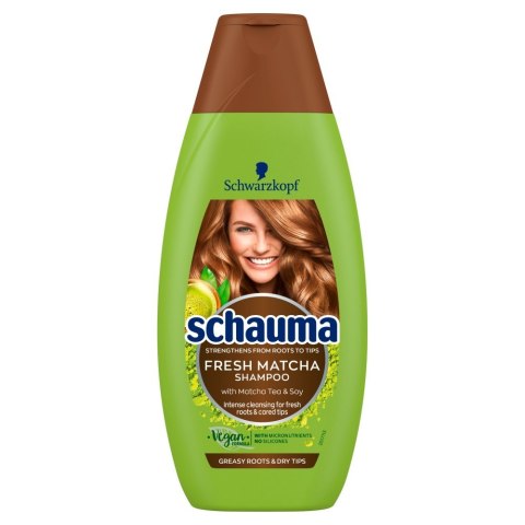 Schwarzkopf Schauma Fresh Matcha Szampon do włosów przetłuszczających się i suchych 400ml