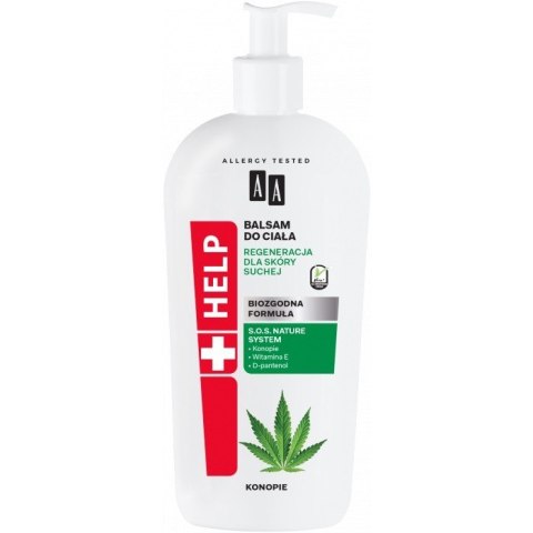 AA HELP Balsam do ciała Konopie - regeneracja dla skóry suchej 400ml