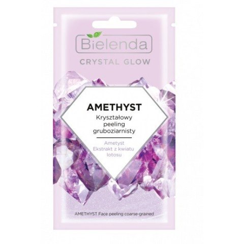 Bielenda Crystal Glow Kryształowy Peeling gruboziarnisty Amethyst 8g