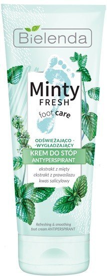 Bielenda Minty Fresh Foot Care Krem antyperspirant do stóp odświeżająco-wygładzający 100ml