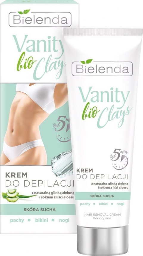 Bielenda Vanity bio Clays Krem do depilacji z zieloną glinką - skóra sucha 100ml