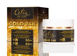 Celia Gold 24K Luksusowy Krem przeciwzmarszczkowy 50+ - lifting i nawilżenie 50ml