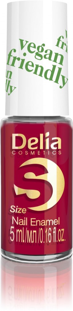 Delia Cosmetics Vegan Friendly Emalia do paznokci Size S nr 213 Red Velvet 5ml