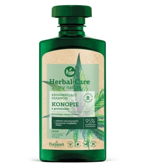 Farmona Herbal Care Regenerujący Szampon do włosów Konopie z proteinami 330ml