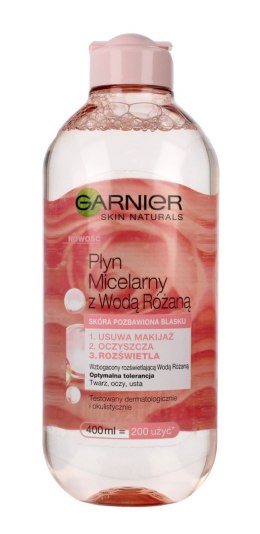 Garnier Skin Naturals Płyn micelarny z Wodą Różaną - cera pozbawiona blasku 400ml