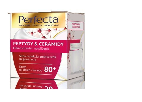 Perfecta Peptydy & Ceramidy 80+ Krem na dzień i noc Silna Redukcja zmarszczek i regeneracja 50ml