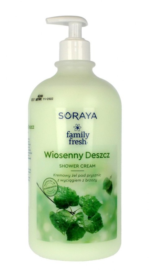 Soraya Family Fresh Żel pod prysznic kremowy Wiosenny Deszcz 1000ml