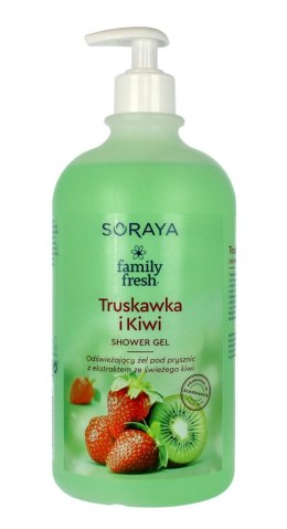Soraya Family Fresh Żel pod prysznic odświeżający Truskawka i Kiwi 1000ml