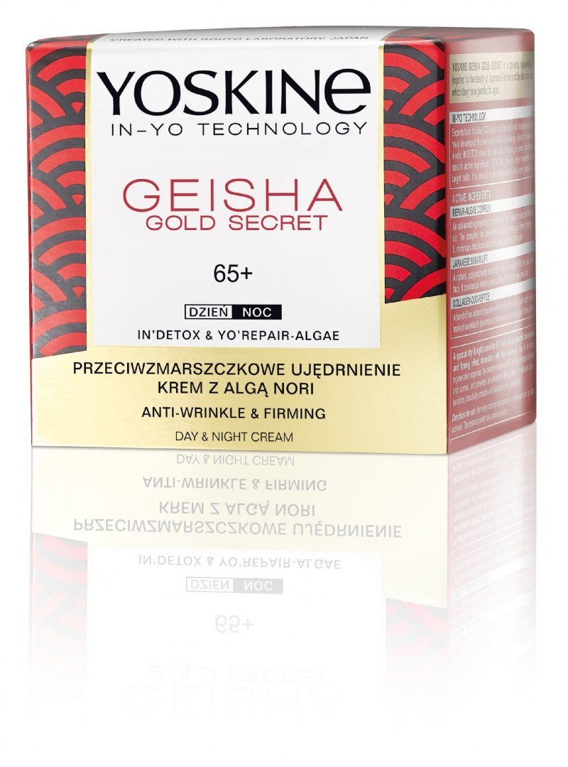 Yoskine Geisha Gold Secret 65+ Krem przeciwzmarszczkowe ujędrnienie na dzień i noc 50ml
