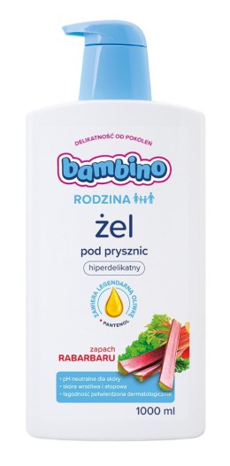 Bambino Rodzina Żel pod prysznic hiperdelikatny - Zapach Rabarbaru 1000ml