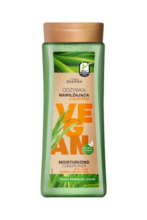 Joanna Vegan Odżywka do włosów nawilżająca Aloes - włosy normalne i suche 300g