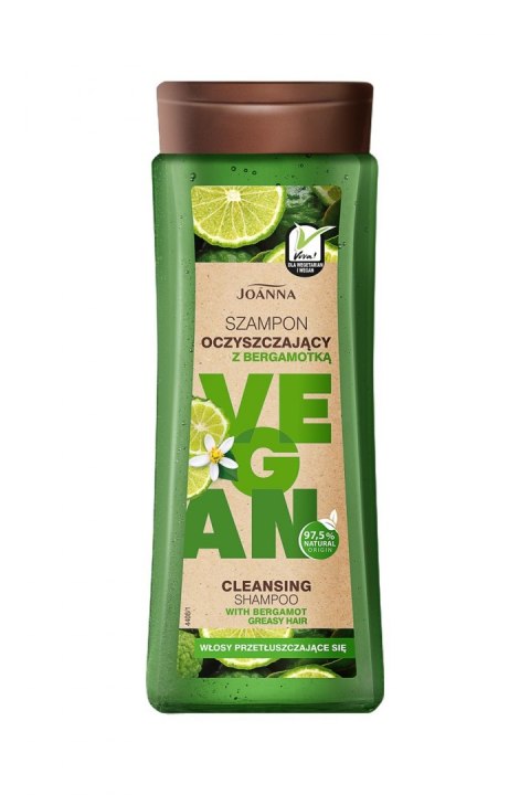 Joanna Vegan Szampon do włosów oczyszczający Bergamotka - włosy przetłuszczające się 300ml