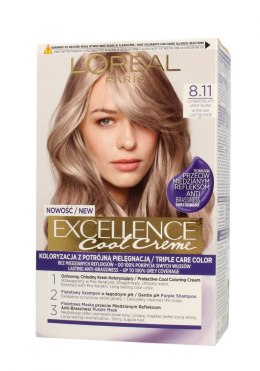L'Oreal Excellence Cool Creme Krem koloryzujący 8.11 Ultra Popielaty Jasny Blond 1op.