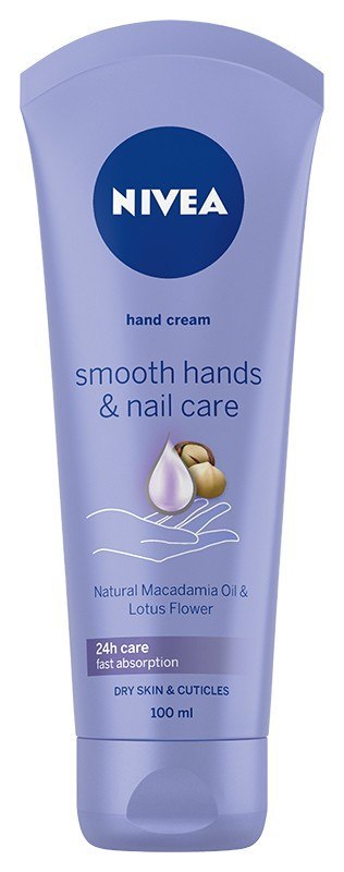 NIVEA Hand Cream Krem do rąk i paznokci wygładzający Smooth Hands & Nail Care 100ml