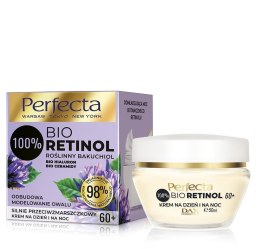 Perfecta 100% Bio Retinol 60+ Silnie Przeciwzmarszczkowy Krem na dzień i noc - odbudowa,modelowanie owalu 50ml