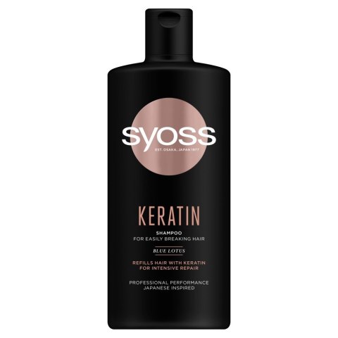 Syoss Keratin Szampon wygładzający do włosów łamliwych 440ml