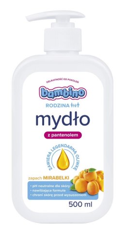 Bambino Rodzina Mydło w płynie z pantenolem - Mirabelka 500ml