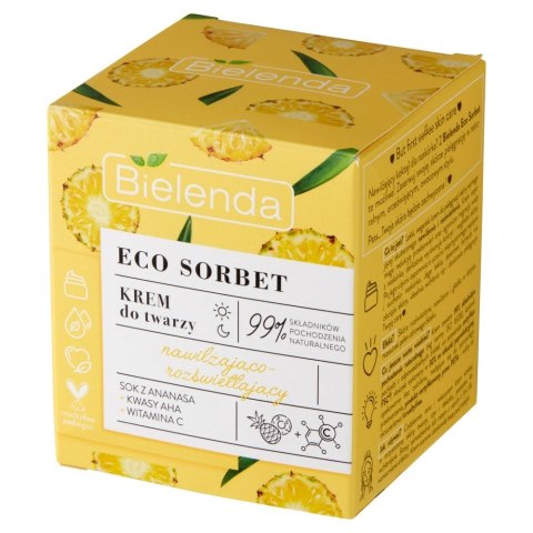 Bielenda Eco Sorbet Ananas Krem nawilżająco-rozświetlający na dzień i noc 50ml