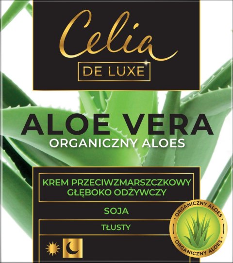 Celia De Luxe Aloe Vera Tłusty Krem przeciwzmarszczkowy głęboko odżywczy na dzień i noc 50ml