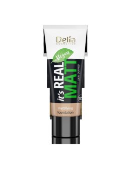 Delia Cosmetics It's Real Matt Podkład matujący odżywczo-nawilżający nr 103 Warm Beige 30ml