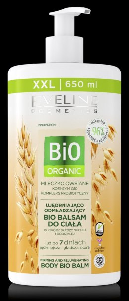 Eveline Bio Organic Balsam do ciała ujędrniająco odmładzający - Mleczko Owsiane 650ml