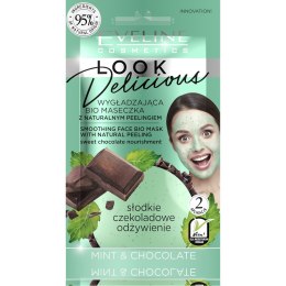 Eveline Look Delicious Wygładzająca Bio Maseczka z naturalnym peelingiem - Mint & Chocolate 10ml