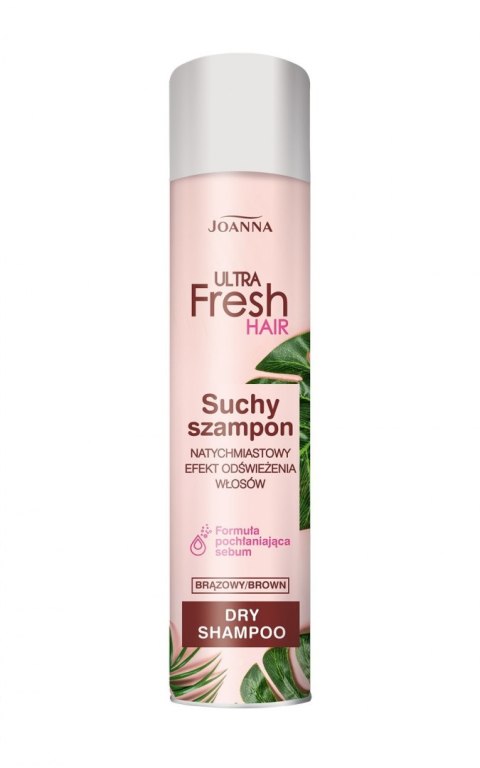 Joanna Ultra Fresh Hair Suchy Szampon do włosów Brown 200ml