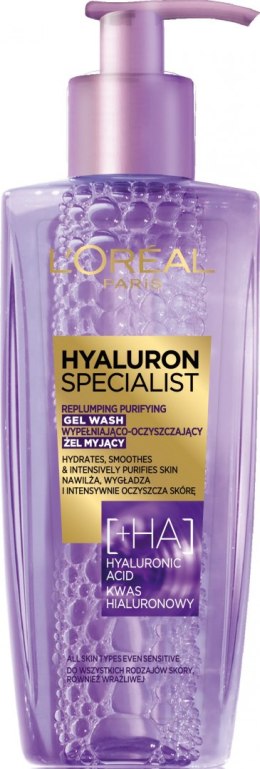 L'Oreal Hyaluron Specjalist Żel myjący do twarzy wypełniająco-oczyszczający 200ml