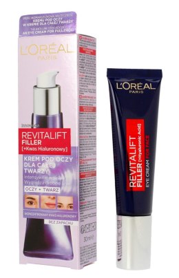 L'Oreal REVITALIFT FILLER Krem pod oczy i dla całej twarzy 30ml