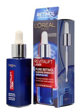 L'Oreal REVITALIFT LASER Pure Retinol Serum na noc na głębokie zmarszczki 30ml