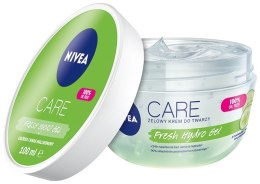 Nivea Care Żelowy Krem do twarzy 24h nawilżenia - Ogórek+Kwas hialuronowy 100ml