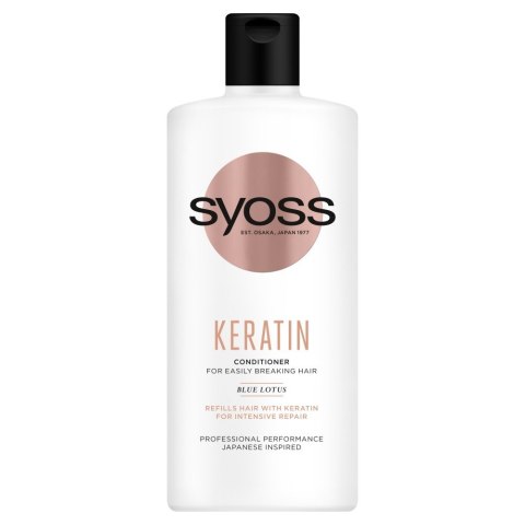 Syoss Keratin Odżywka odbudowująca do włosów łamliwych 440ml