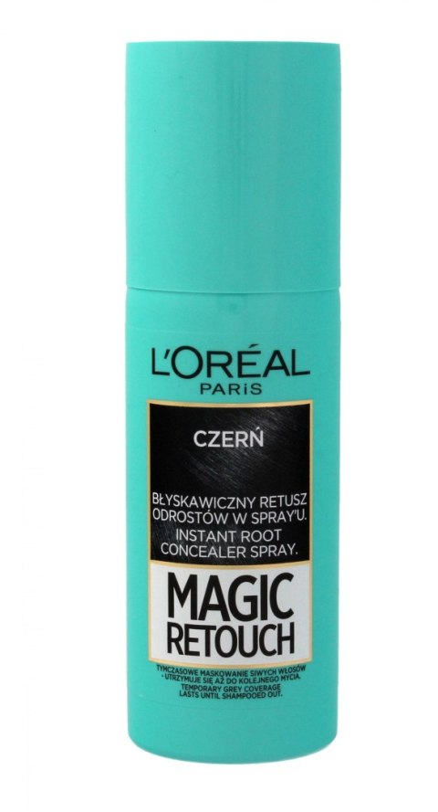 L'Oreal Magic Retouch Spray do retuszu odrostów nr 1 Czerń 75ml