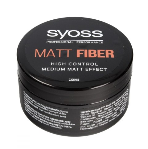 Syoss Włóknista pasta matująca do włosów Matt Fiber 100ml