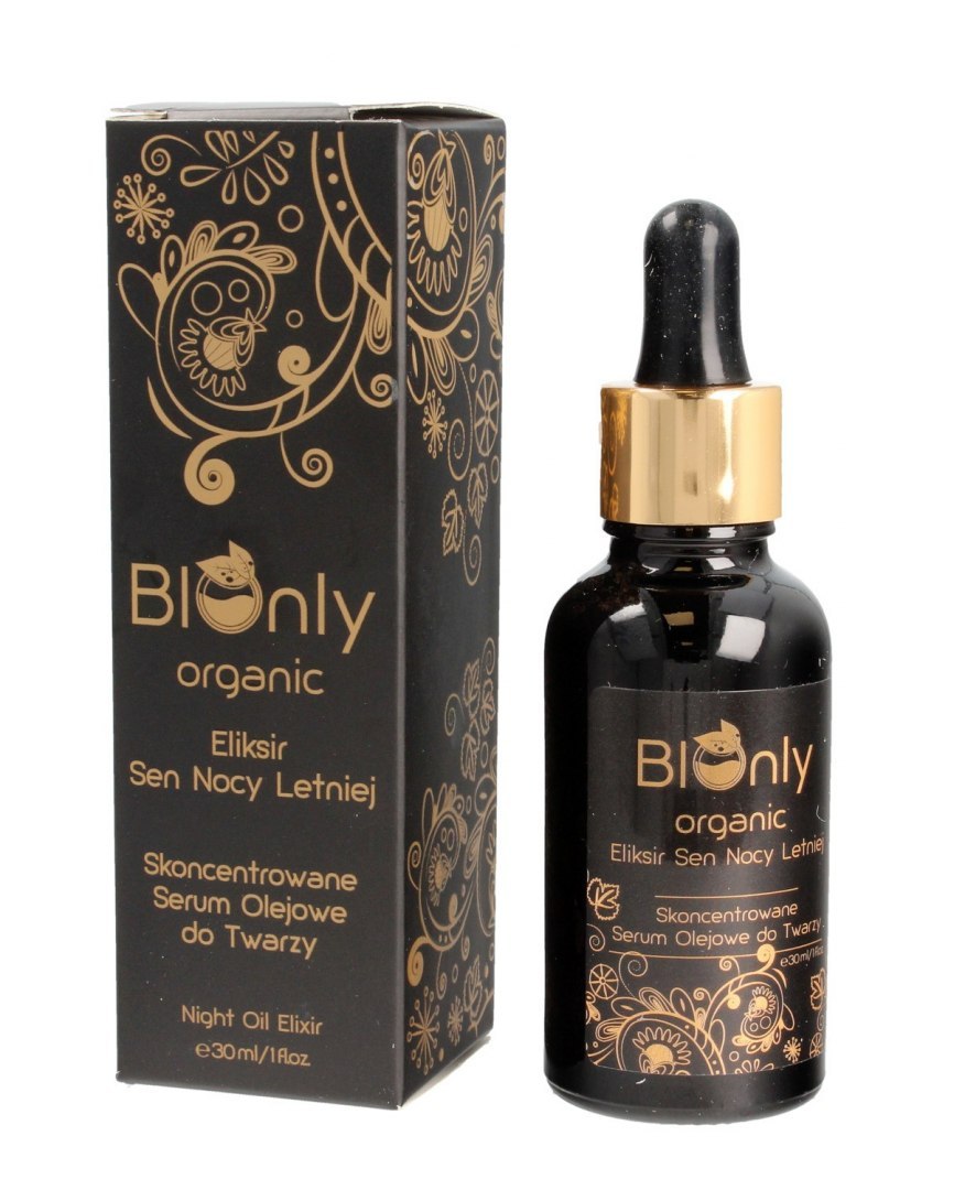 BIOnly Organic Eliksir Sen Nocy Letniej Skoncentrowane Serum olejowe do twarzy 30ml