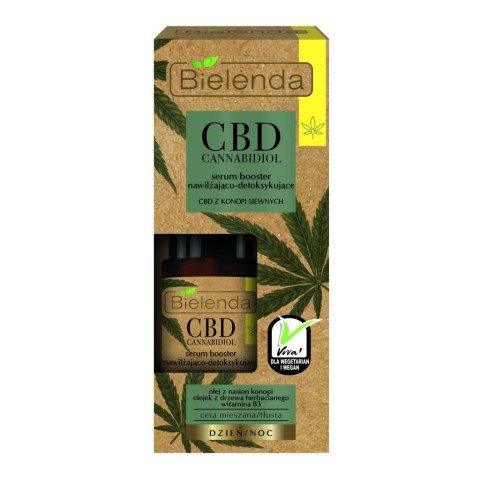 Bielenda CBD Cannabidiol Serum-Booster do twarzy nawilżająco-detoksykujące 15ml