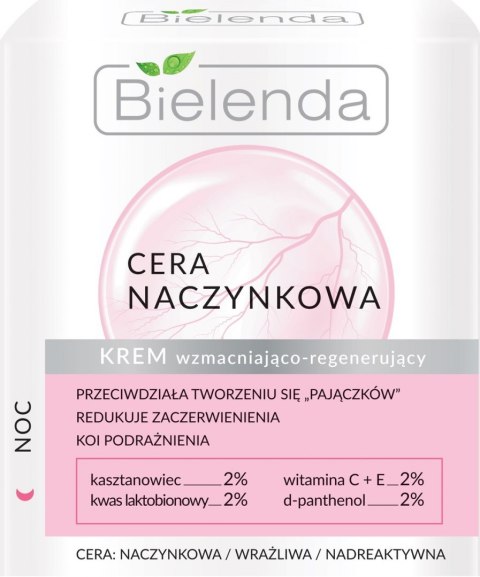 Bielenda Cera Naczynkowa Krem wzmacniająco-regenerujący na noc 50ml