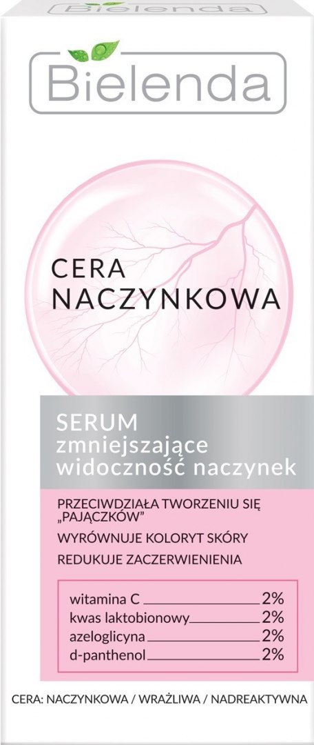 Bielenda Cera Naczynkowa Serum zmniejszające widoczność naczynek 30ml