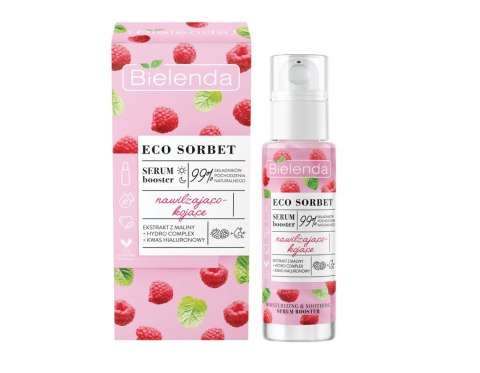 Bielenda Eco Sorbet Malina Serum Booster do twarzy nawilżająco-kojące 30ml